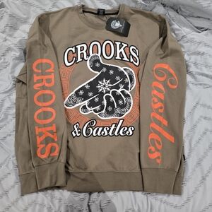 Crooks & Castles Men's Brown Sweater